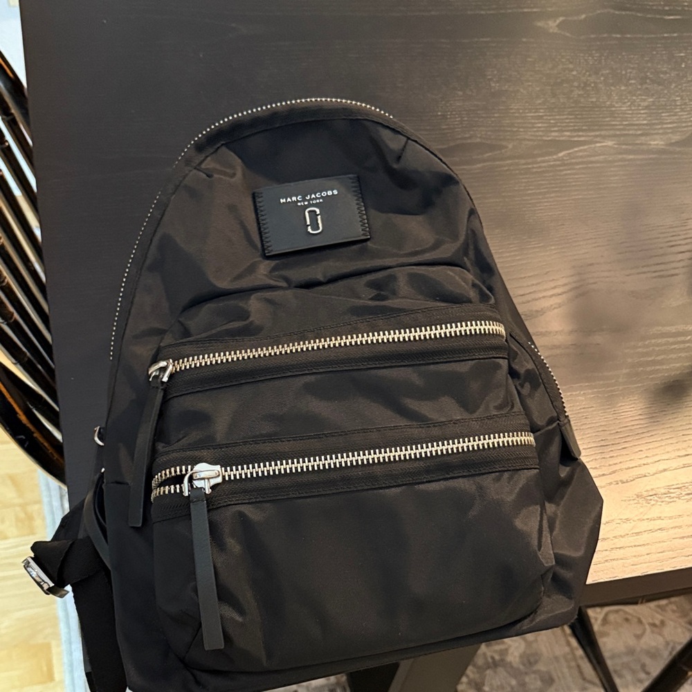 Marc By Marc Jacobs Black Backpack with Silver Details